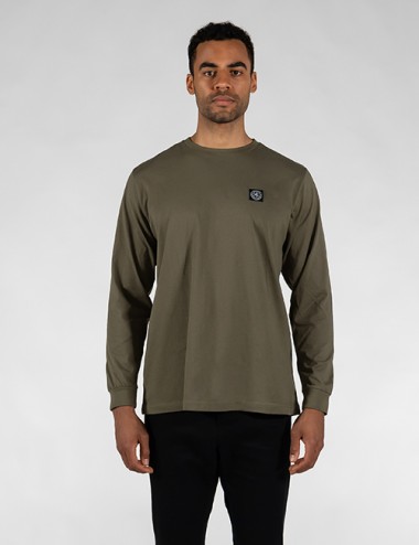 Longsleeve with Cuffrib, Olive