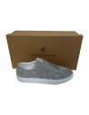 Moonwalker Low Sneaker, Wildleder Grau/Weiß