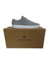 Moonwalker Low Sneaker, Wildleder Grau/Weiß